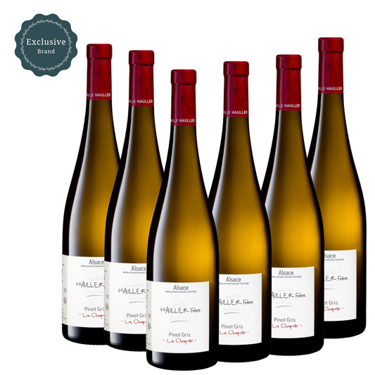 Pinot Gris "La Chapelle" - HAULLER Frères , AOC Alsace Blanc 2022 X 6
