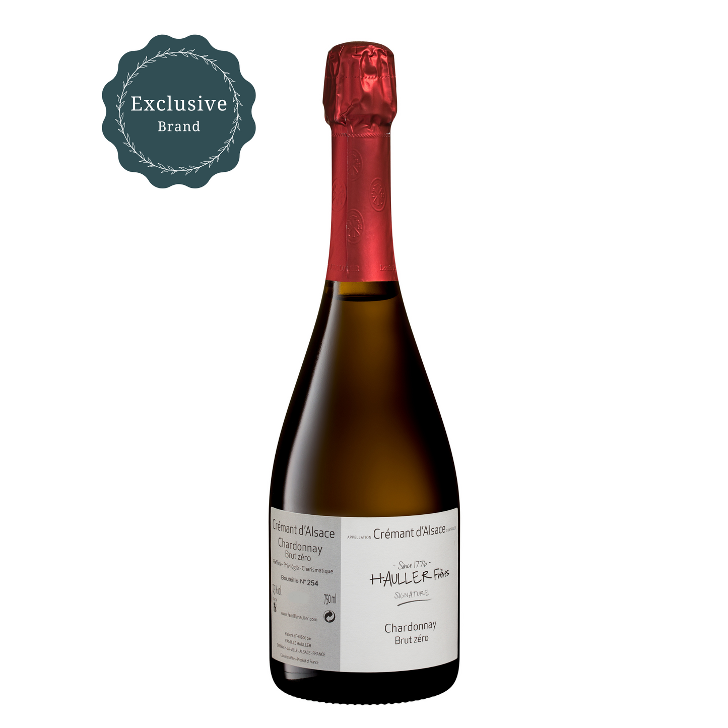 Cremant Brut Zero HAULLER Freres Alsace AOP，2018 歐勒兄弟法國阿爾薩斯極乾氣泡酒 2018