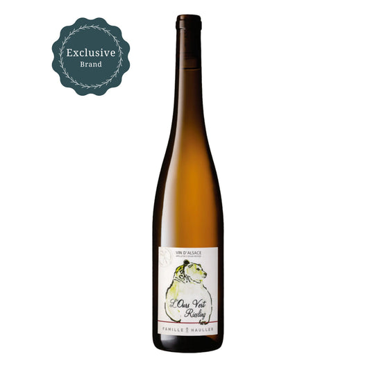 FAMILLE HAULLER, L'Ours Vert, Riesling, AOC Alsace, Blanc 2022