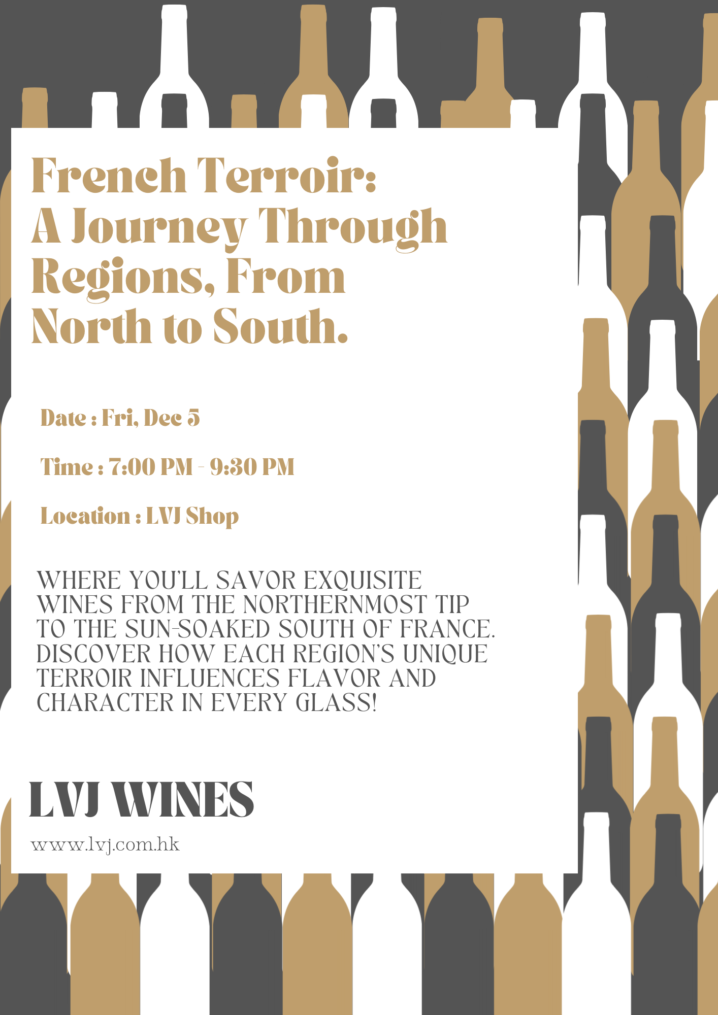 French Terroir:  "A Journey Through Regions, From North to South." - 5 Dec