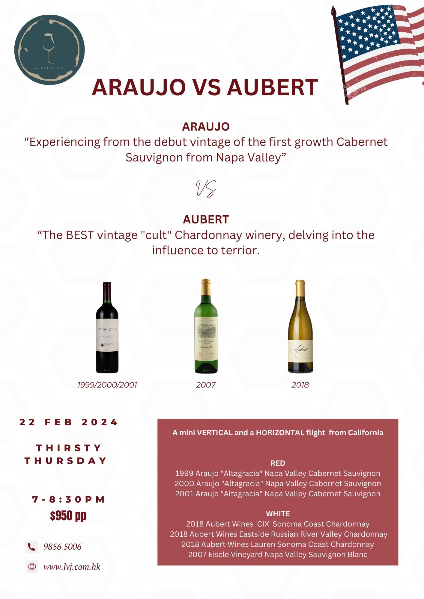 "ARAUJO & AUBERT” Wine Tasting Event 2024
