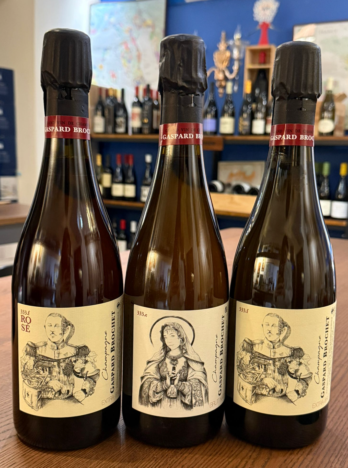 Champagne Gaspard Brochet Set of 3