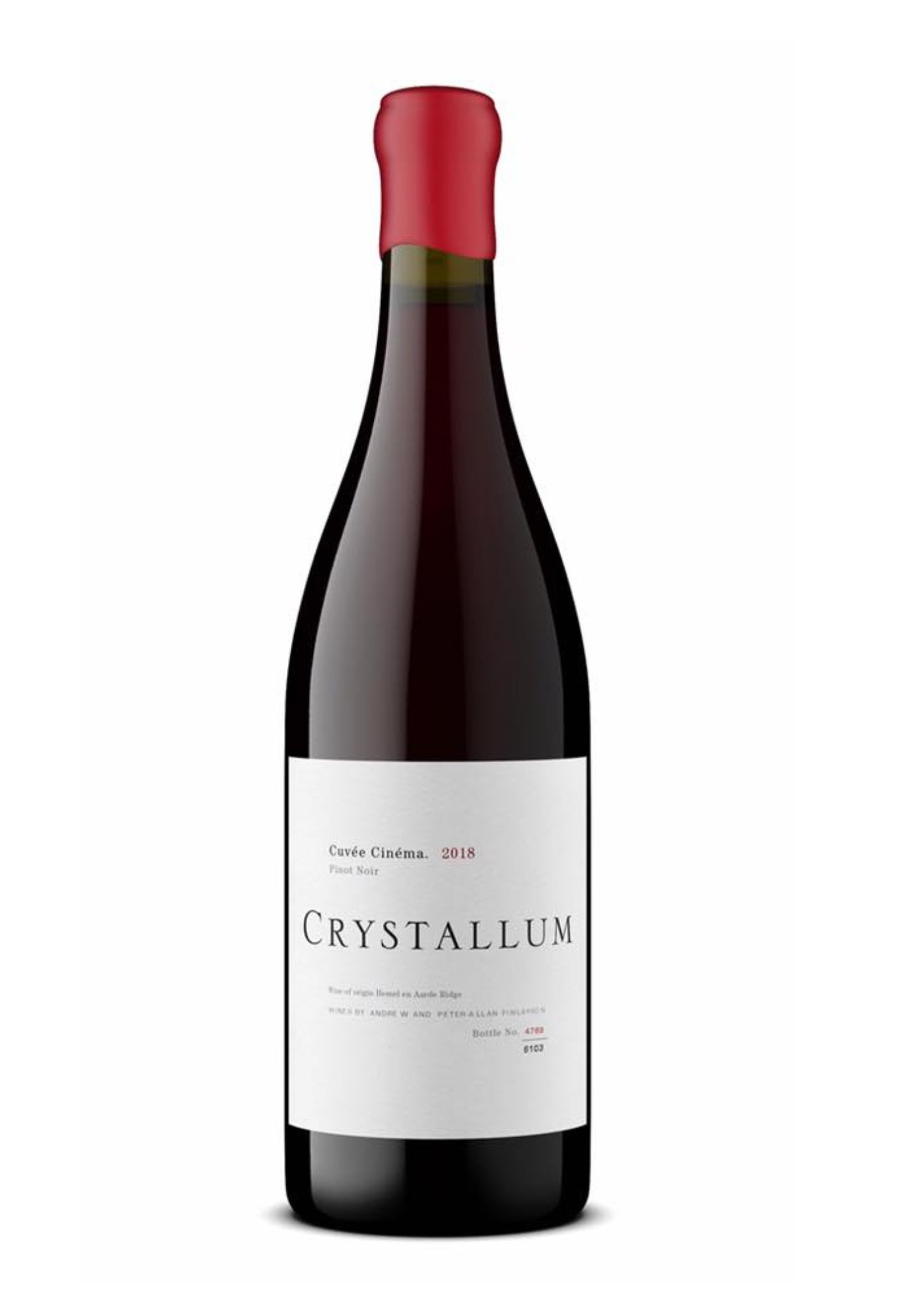 Crystallum Cuvee Cinema Pinot Noir, Hemel-en-Aarde Ridge, South Africa